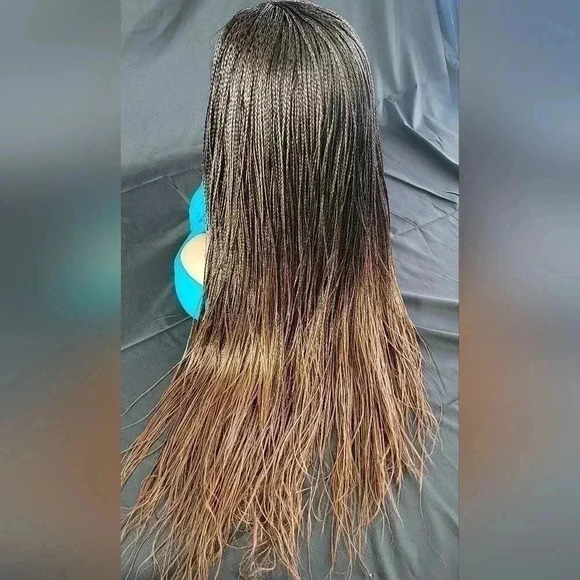 Braided wigs, 100% handmade, long braids  gorgeous, micro millions braids, NWT - Picture 7 of 17